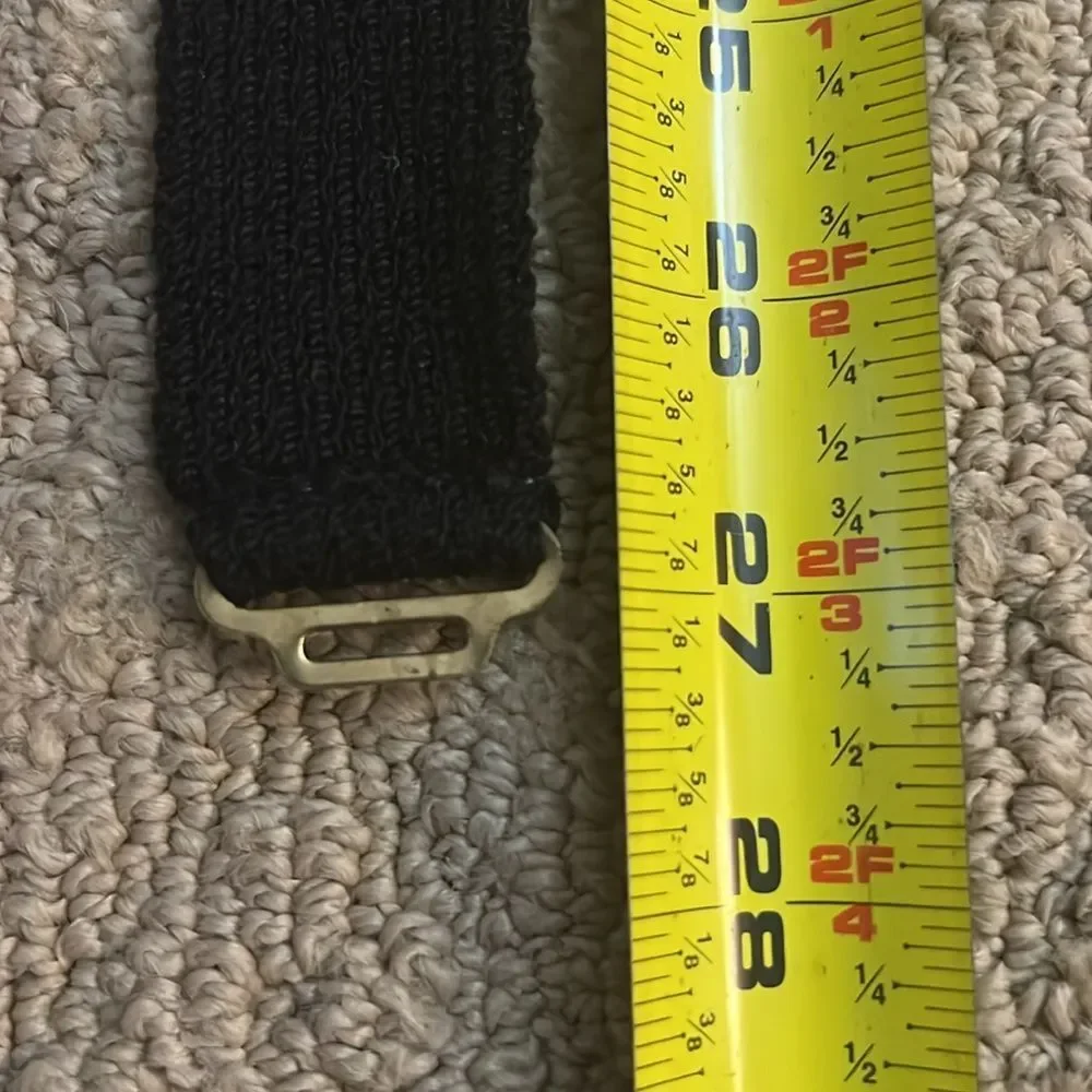 VINTAGE sparkly GOLD tone BELT with black elastic belt